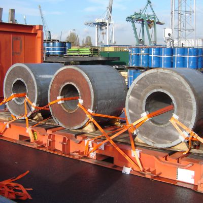 flat rack steel coils with cordlash